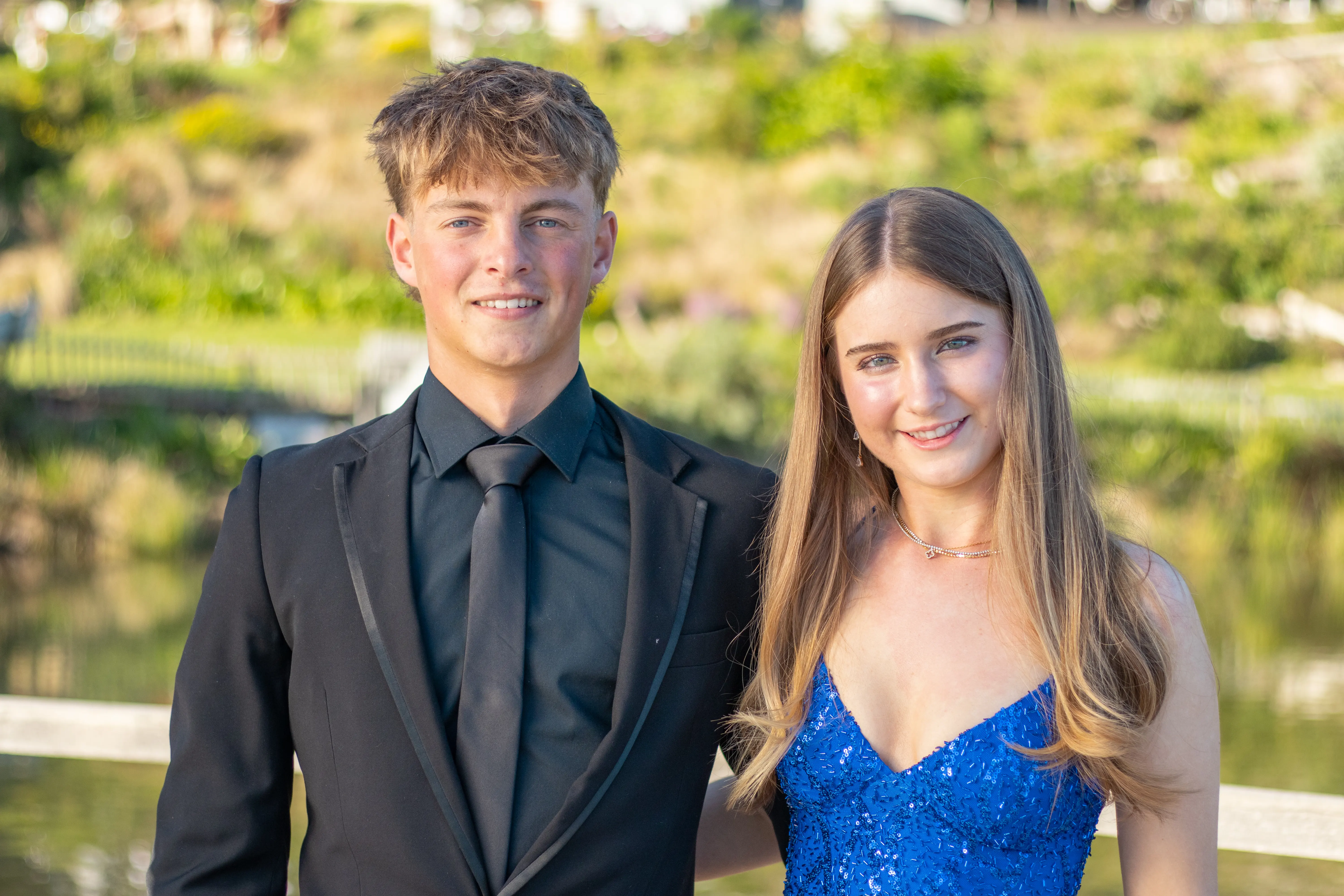 Matric dance couple photoshoot golden hour Western Cape