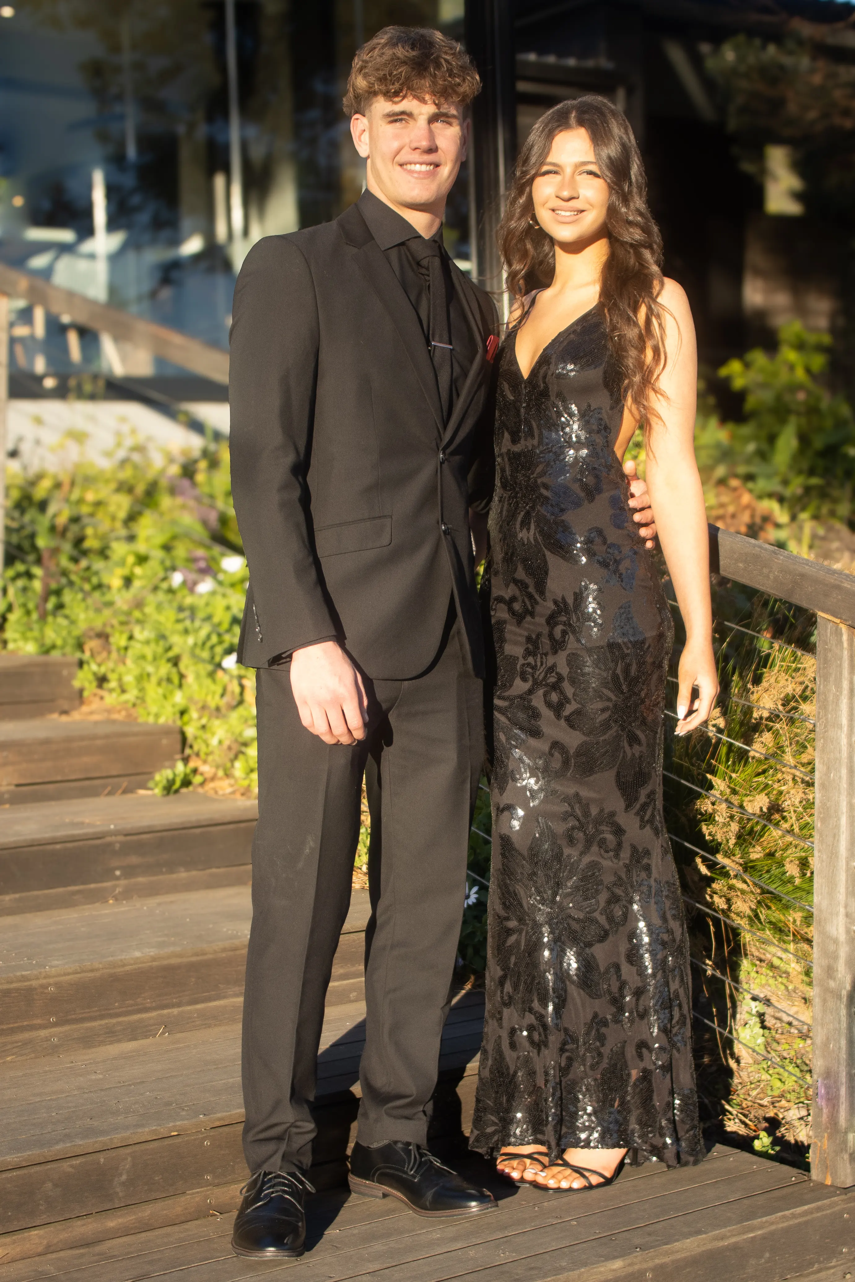 Sunset matric dance couple shoot on the Atlantic Seaboard