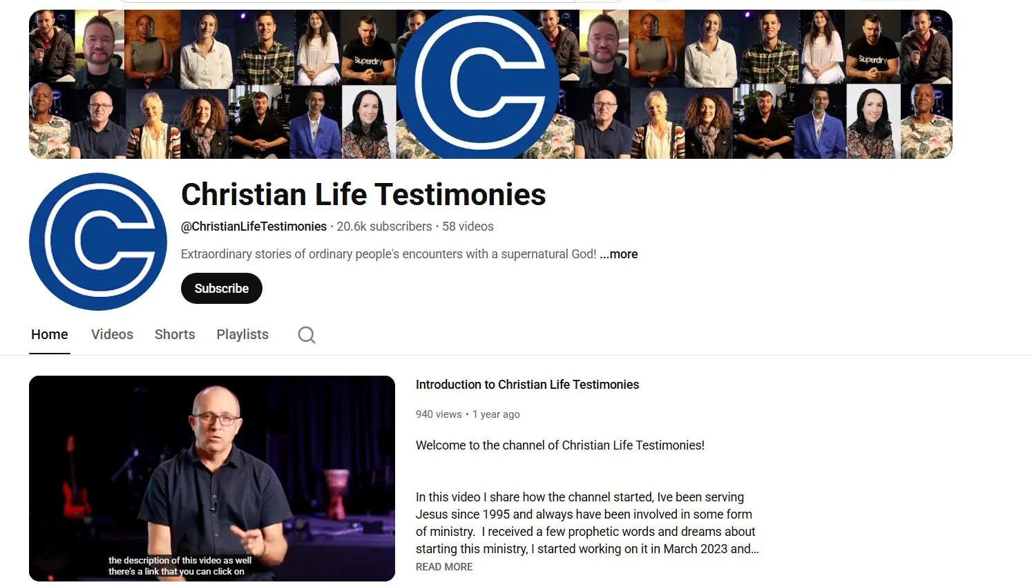 Christian Life Testimonies
